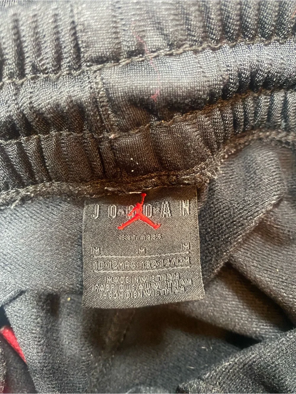 Jordan Kids' Black Athletic Sweatpants size Medium